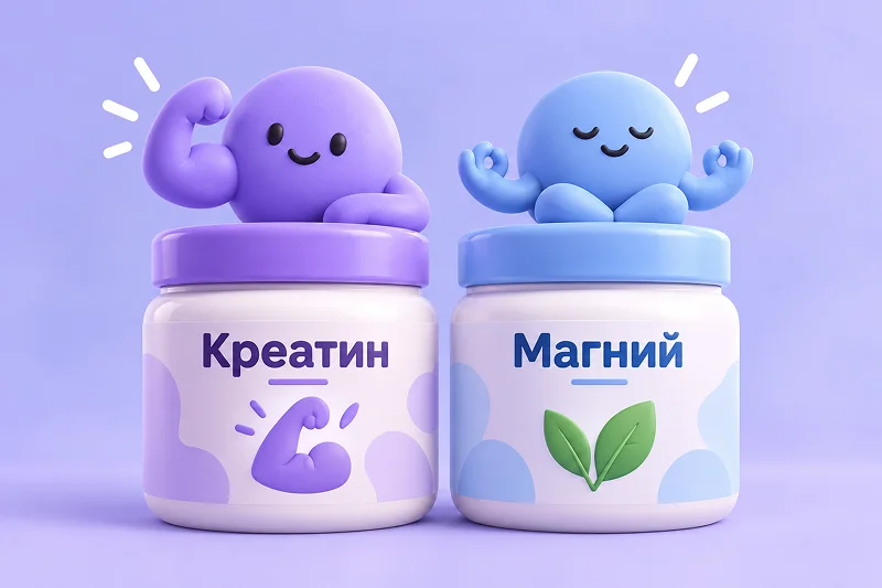 Креатин и магний: можно ли принимать вместе и усиливают ли они друг друга