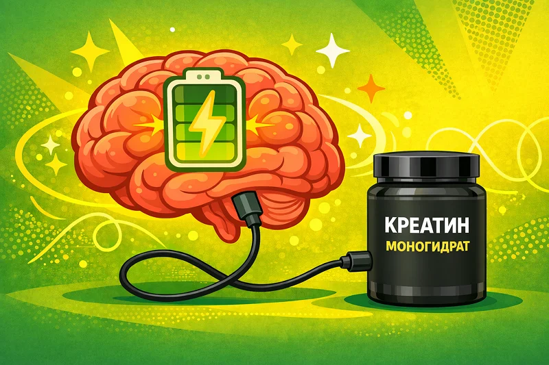 Креатин для мозга: влияние добавки на когнитивные функции
