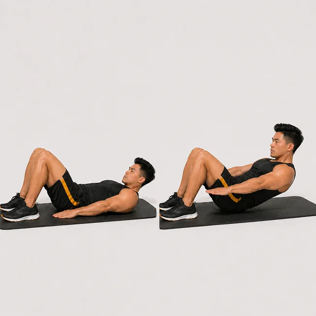 накачать пресс мужчине в домашних