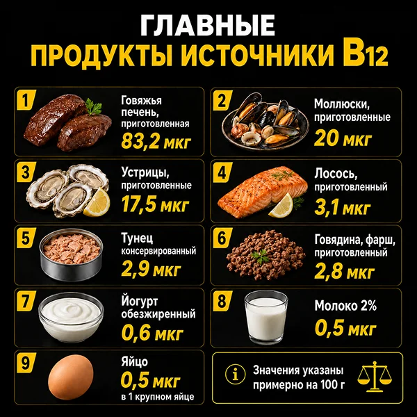 b12 продукты