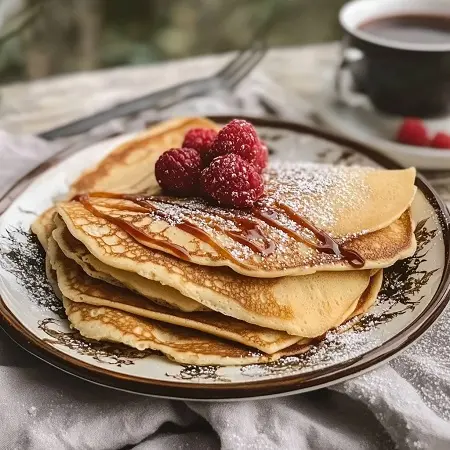 протеиновые блины с клубникой