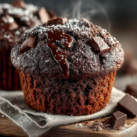 шоколадные маффины в микроволновке