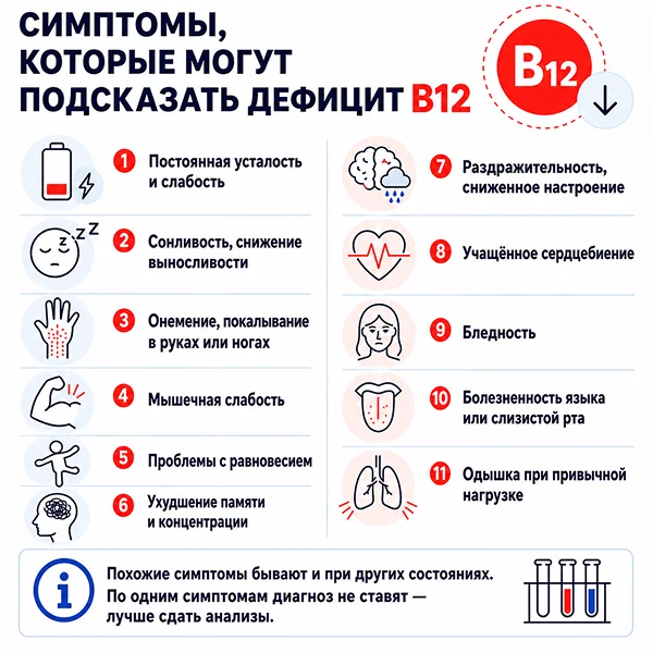 витамин в12 для чего нужен организму мужчины