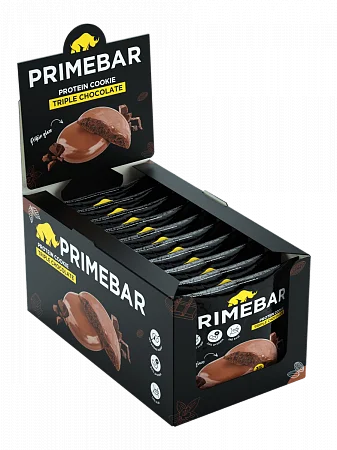 Печенье PRIMEBAR тройной шоколад (10 шт*35 гр)