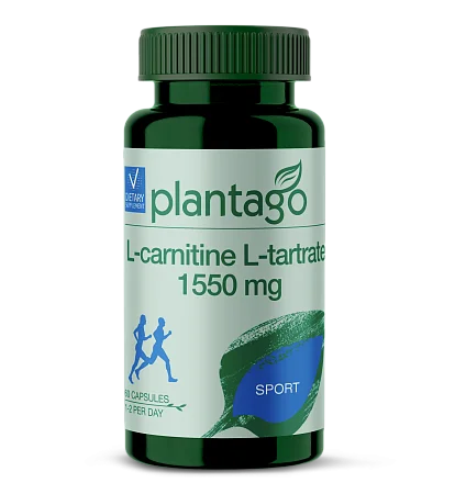 L-carnitine L-tartratе Plantago,1550 mg, 60 капсул