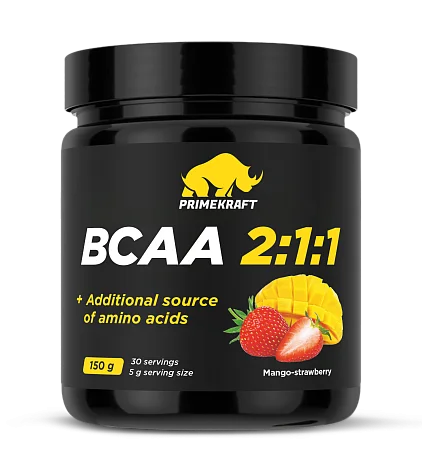 BCAA 2:1:1 со вкусом «Манго-клубника» (Mango-strawberry), 150 гр