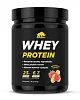 Сывороточный протеин WHEY Strawberry Banana (клубника-банан), 450 г, банка