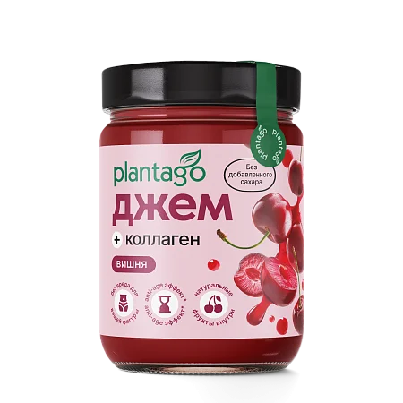Низкокалорийный джем без сахара “Вишня” с коллагеном и клетчаткой, 200 г