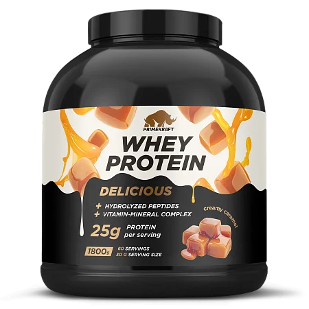 Сывороточный протеин Whey Delicious со вкусом «Тоффи-карамель», банка 1800г