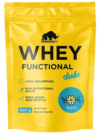 Протеиновый коктейль Whey Functional Shake Vanilla , 500 гр