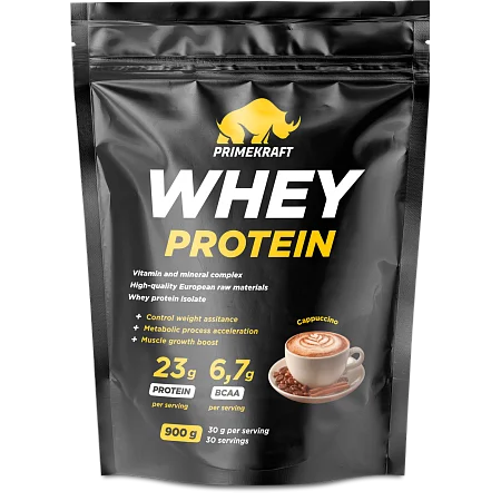 Сывороточный протеин WHEY со вкусом "Капучино", 900 г