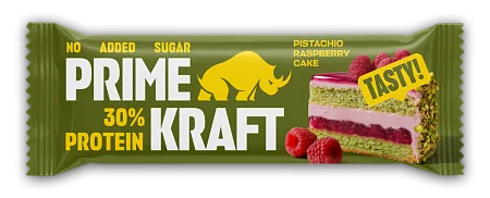 Батончики Primekraft с высоким содержанием белка со вкусом "Фисташково - малиновый торт"