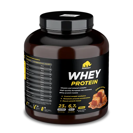 Сывороточный протеин WHEY со вкусом "Соленая карамель", 1800 г., банка