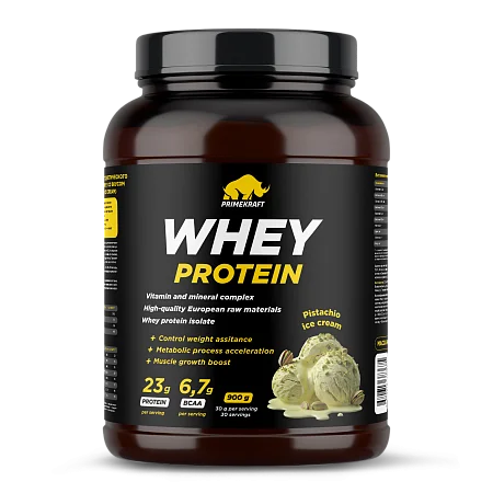 Сывороточный протеин WHEY со вкусом "Фисташковое мороженое", 900 г., банка