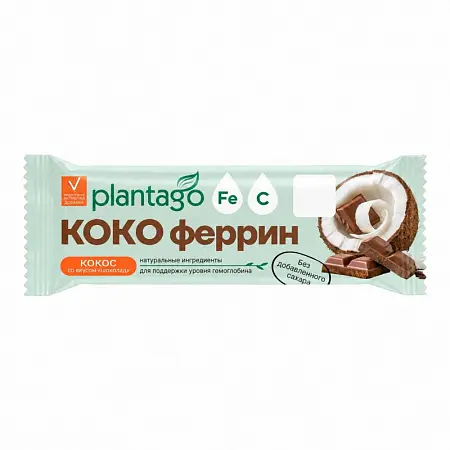 Батончики Коко Феррин Plantago, 12 шт.
