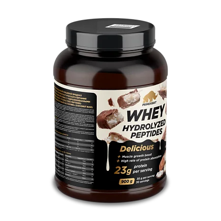 Сывороточный протеин Whey Делишес со вкусом «Кокосовый батончик», 900 г., банка