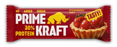 Батончики Primekraft с высоким содержанием белка со вкусом "Клубничный тарт"