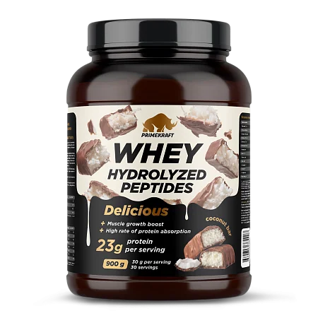 Сывороточный протеин Whey Делишес со вкусом «Кокосовый батончик», 900 г., банка
