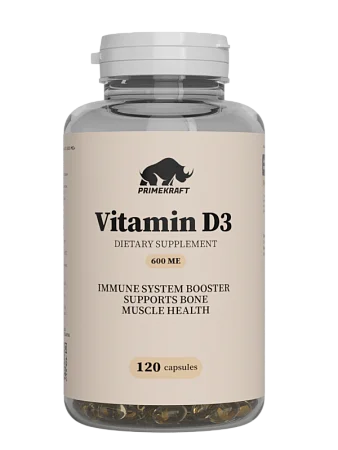 Витамин D3 600 ME, 120 капсул