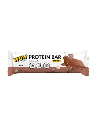 Батончики c протеином WOWBAR CRUNCH со вкусом «Шоколад» (15 шт*40 гр)