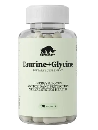 Таурин+Глицин (Taurine+ Glycine), 90 капсул