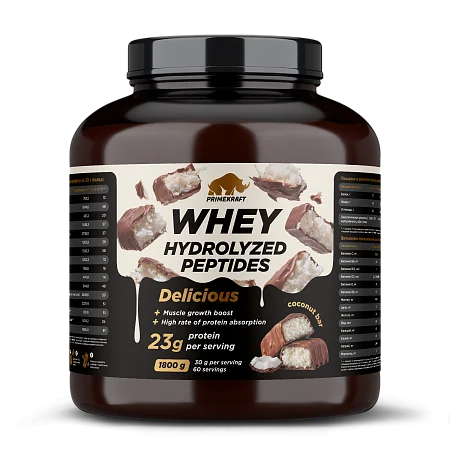 Сывороточный протеин Whey Делишес со вкусом «Кокосовый батончик», 1800 г., банка