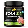Аминокислоты BCAA 2:1:1 + электролиты со вкусом "Розовый грейпфрут", банка 180 г