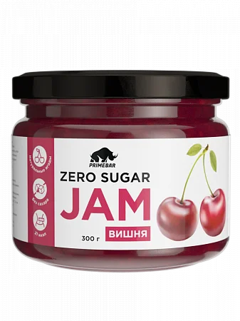 Джем без сахара Primebar ZERO SUGAR Jam вишня, 300 г