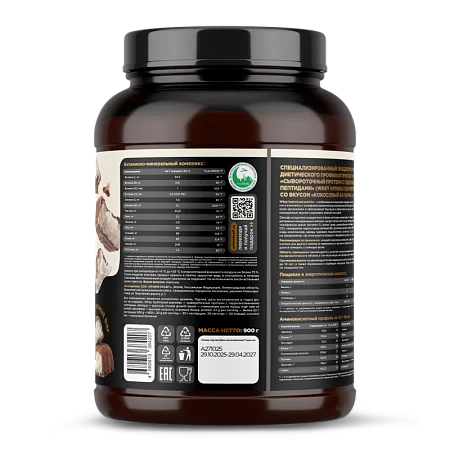 Сывороточный протеин Whey Делишес со вкусом «Кокосовый батончик», 900 г., банка
