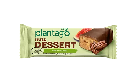 Ореховые батончики Nuts Desert Plantago со вкусом «Пекан-Инжир», 12 шт.