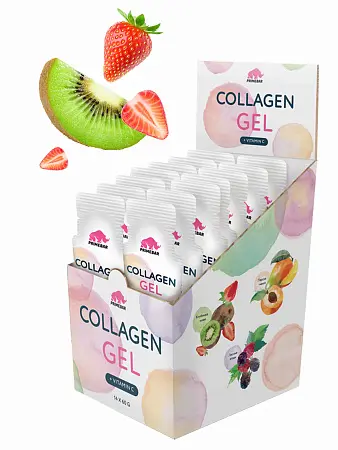 Коллагеновый гель Collagen Peptides Gel со вкусом «Клубника-киви» (strawberry-kiwi)