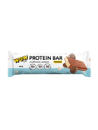 Батончики с протеином WOWBAR CRUNCH со вкусом «Сливочное печенье» (15 шт*40 гр)