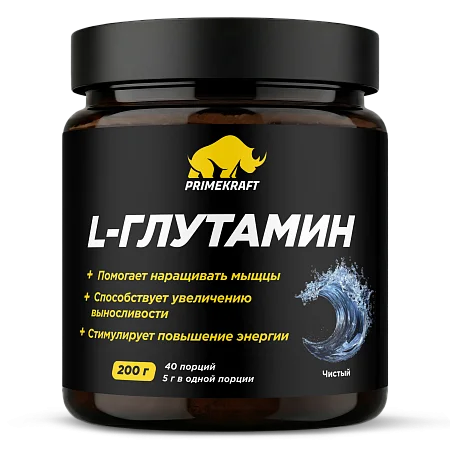 Л-глютамин "Без вкуса", 200 г Л-глютамин "Без вкуса", 200 г