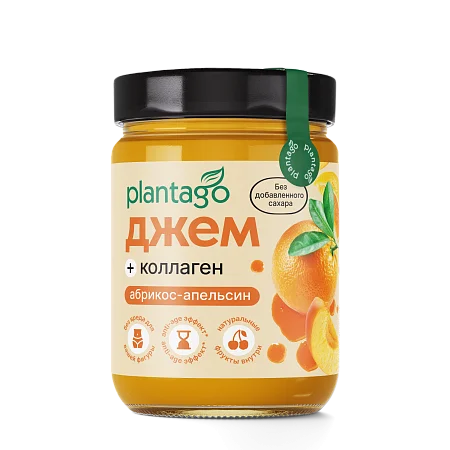 Низкокалорийный джем без сахара “Абрикос-апельсин” с коллагеном и клетчаткой, 200 г
