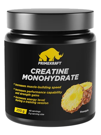 Creatine Monohydrate Micronized со вкусом Pineapple (ананас), банка 200г