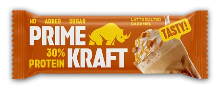 Батончики Primekraft с высоким содержанием белка со вкусом "Латте - соленая карамель"