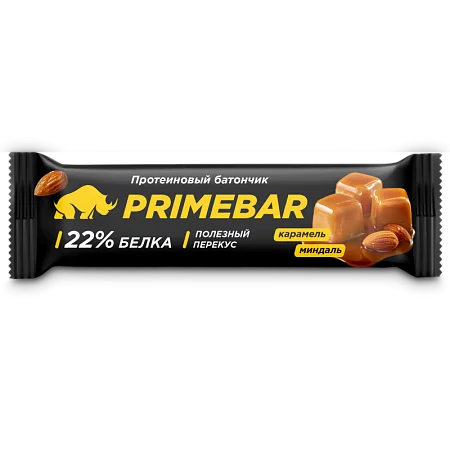 Батончики PRIMEBAR  "Карамель и миндаль" (15 шт*40 гр)