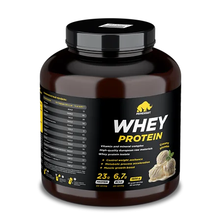 Сывороточный протеин WHEY со вкусом "Сливочный пломбир", 1800 г., банка