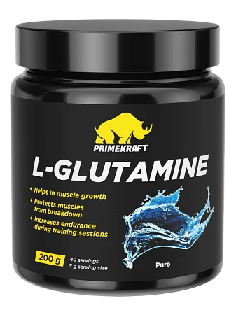 L-GLUTAMINE 100% PURE (без вкуса), 200 г