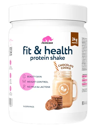 Растительный протеин Fit & Health Protein Shake шоколадное печенье, 500 г