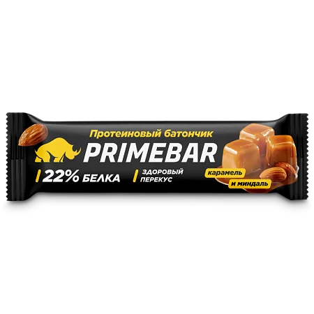 Батончики PRIMEBAR  "Карамель и миндаль" (15 шт*40 гр)
