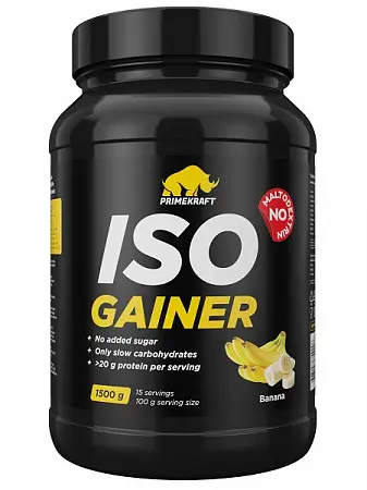 ISO MASS GAINER со вкусом Банан (банка), 1500 гр