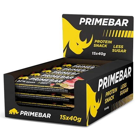 Батончики PRIMEBAR  "Малиновый чизкейк" (15 шт*40 гр)