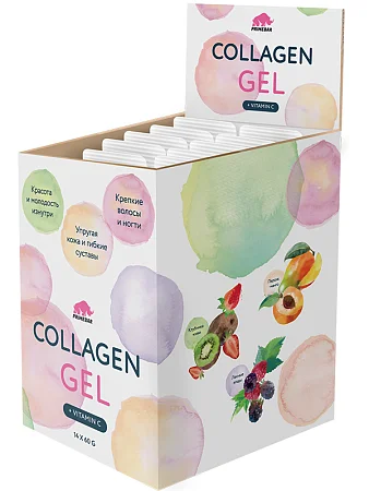 Коллагеновый гель Collagen Peptides Gel со вкусом «Клубника-киви» (strawberry-kiwi)