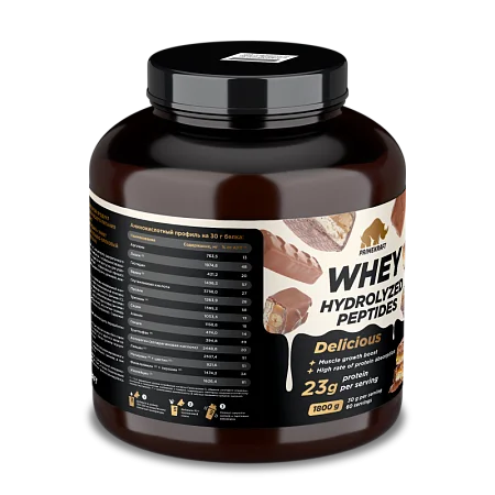 Сывороточный протеин Whey Делишес со вкусом "Шоколадно-ореховый батончик", 1800 г., банка