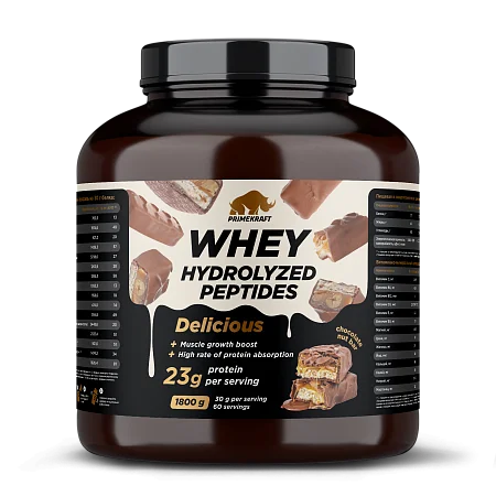 Сывороточный протеин Whey Делишес со вкусом "Шоколадно-ореховый батончик", 1800 г., банка