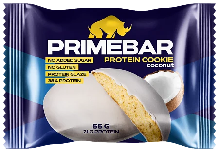 Печенье PRIMEBAR кокос в йогуртовой глазури (8 шт*55 гр)