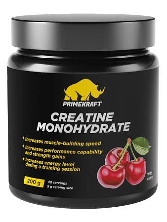 Creatine Monohydrate со вкусом Wild cherry (дикая вишня), банка 200г