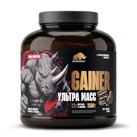 Гейнер Ультра Масс со вкусом «Печенье и крем», банка, 2500 г