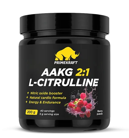 AAKG 2:1 & L-CITRULLINE DL-MALATE (ААКГ 2:1 + L-Цитруллин DLМалат) со вкусом «Ягодный пунш»